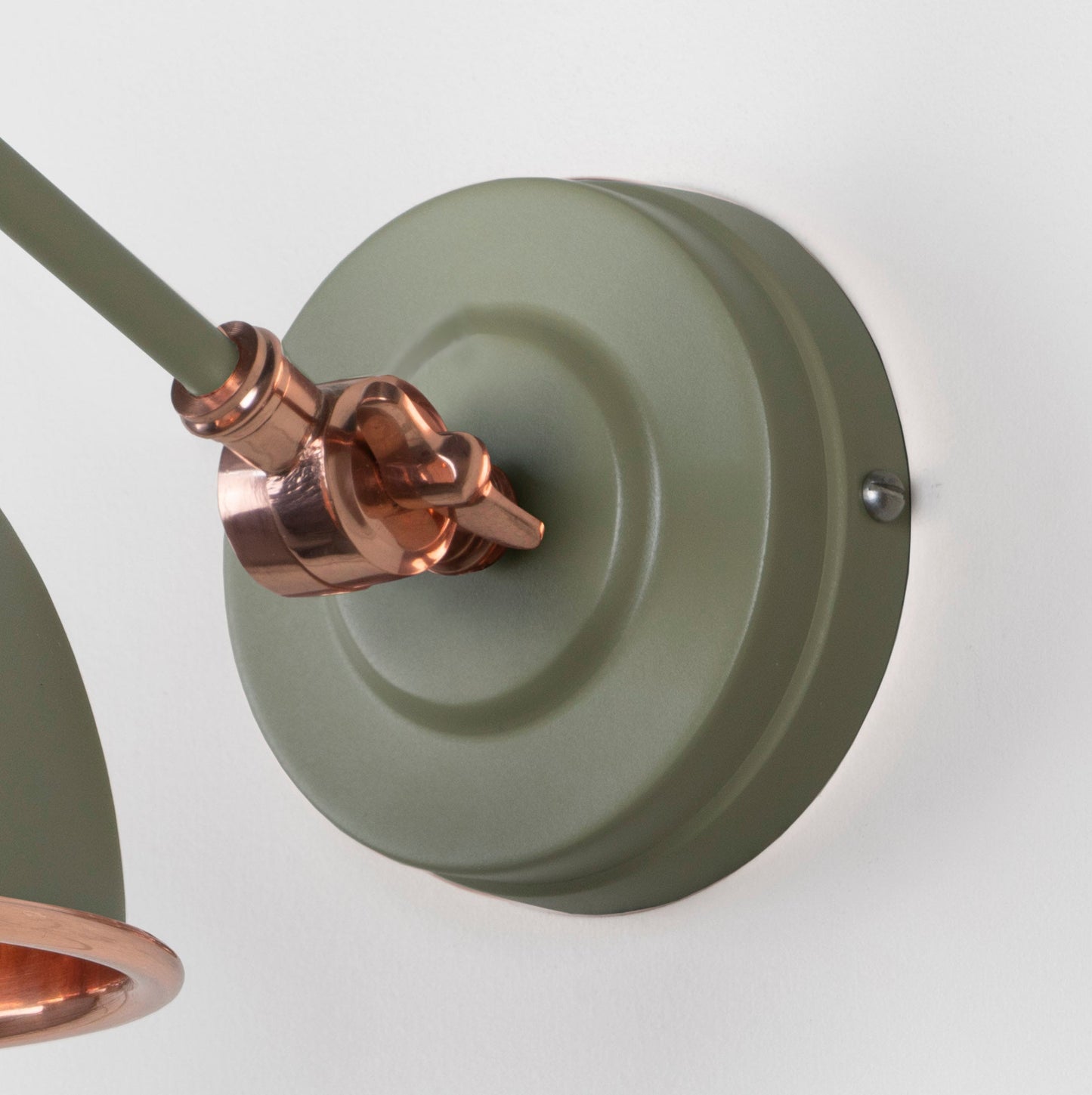 From The Anvil Hammered Copper Brindley Wall Light