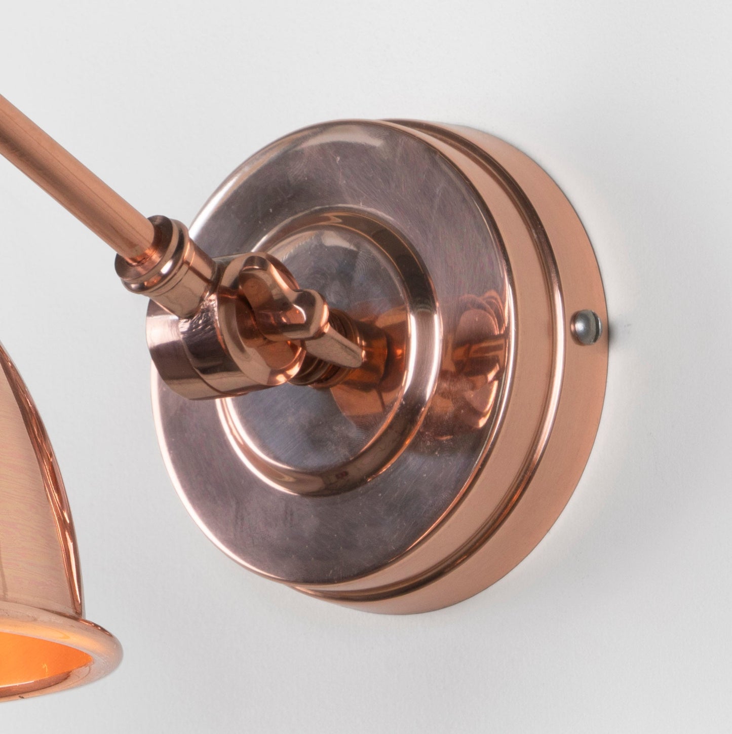 From The Anvil Hammered Copper Brindley Wall Light