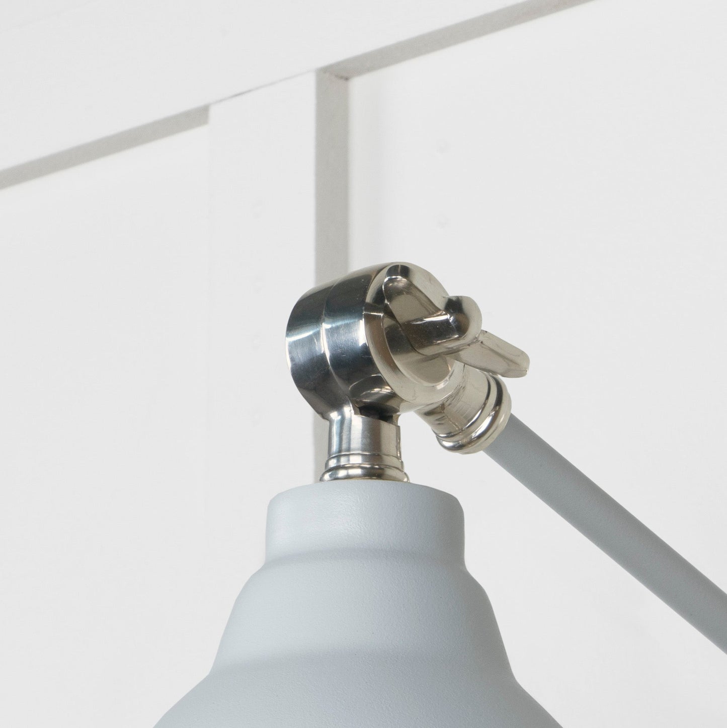 From The Anvil Hammered Nickel Brindley Wall Light