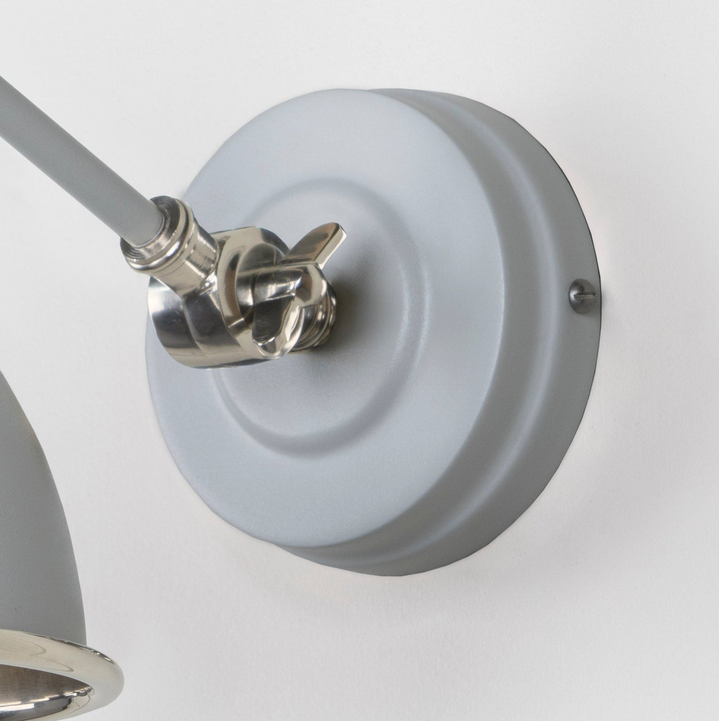 From The Anvil Hammered Nickel Brindley Wall Light
