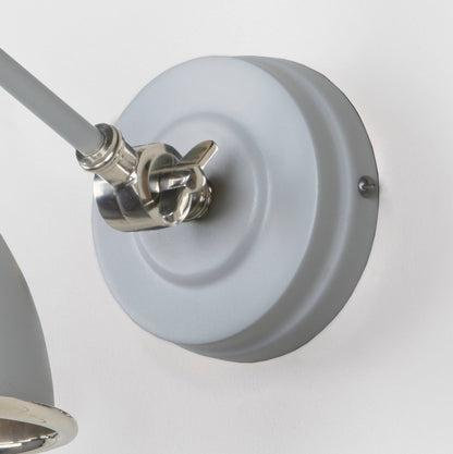 From The Anvil Hammered Nickel Brindley Wall Light