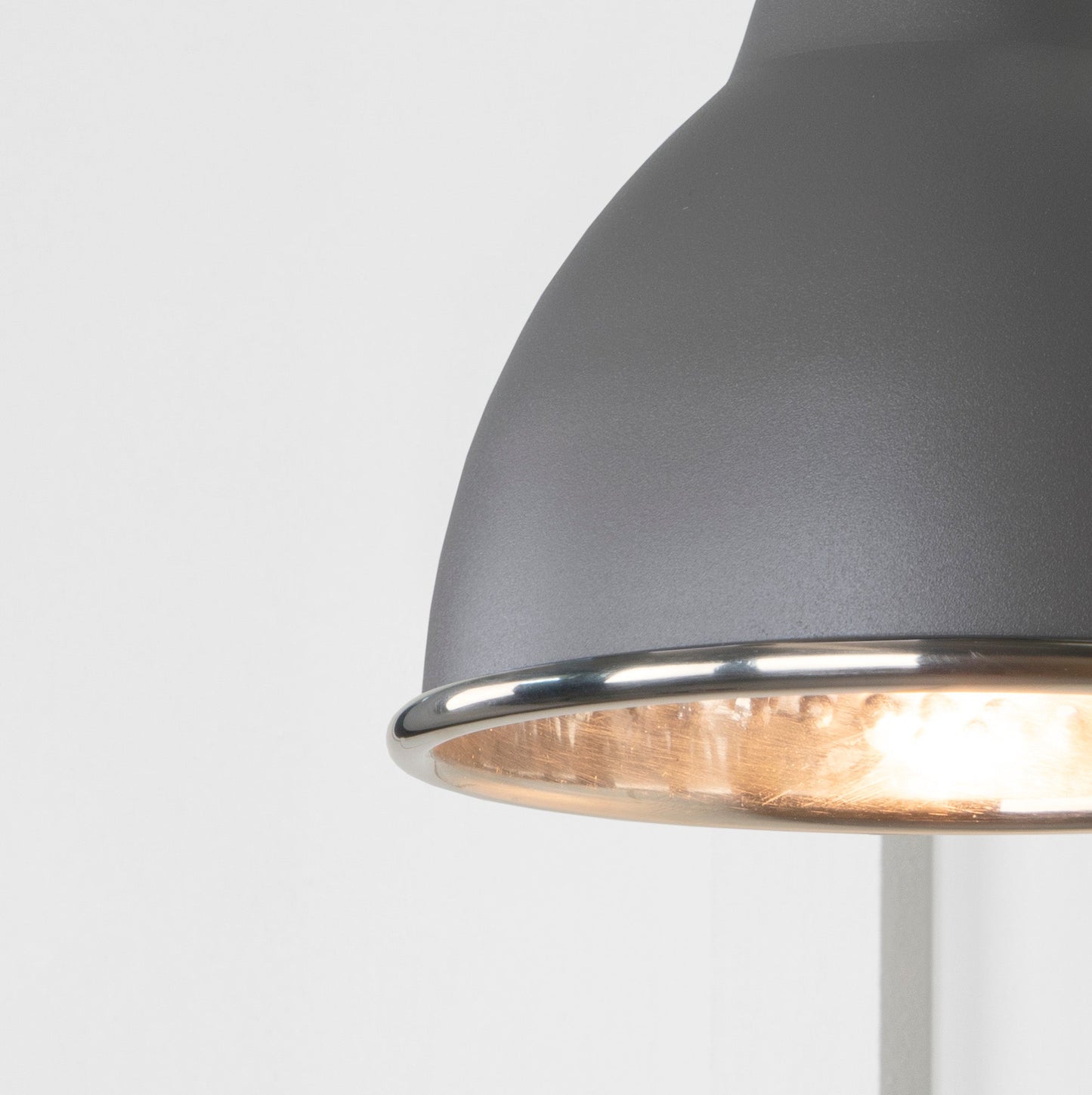 From The Anvil Hammered Nickel Brindley Wall Light
