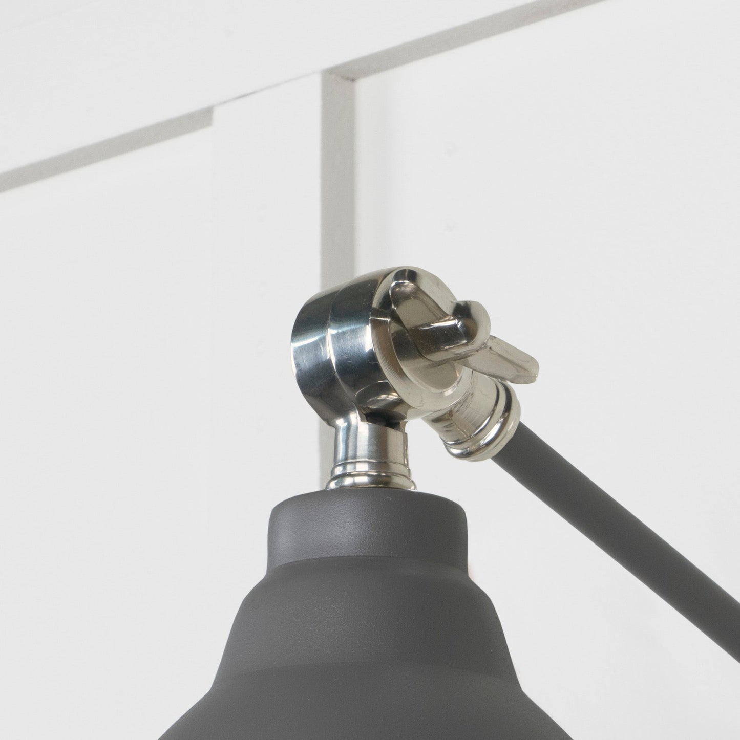 From The Anvil Hammered Nickel Brindley Wall Light