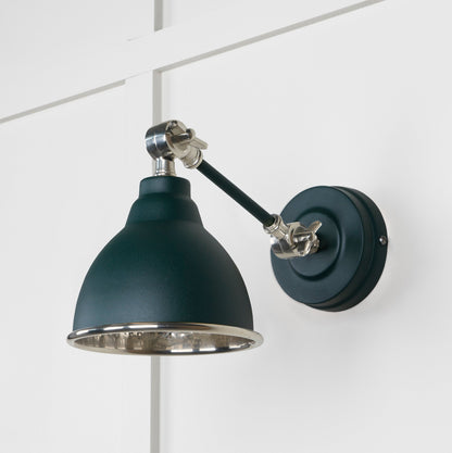 From The Anvil Hammered Nickel Brindley Wall Light