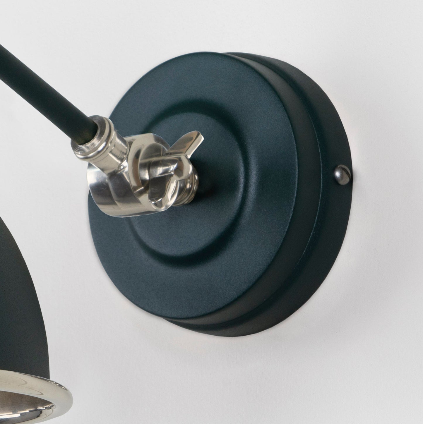 From The Anvil Hammered Nickel Brindley Wall Light