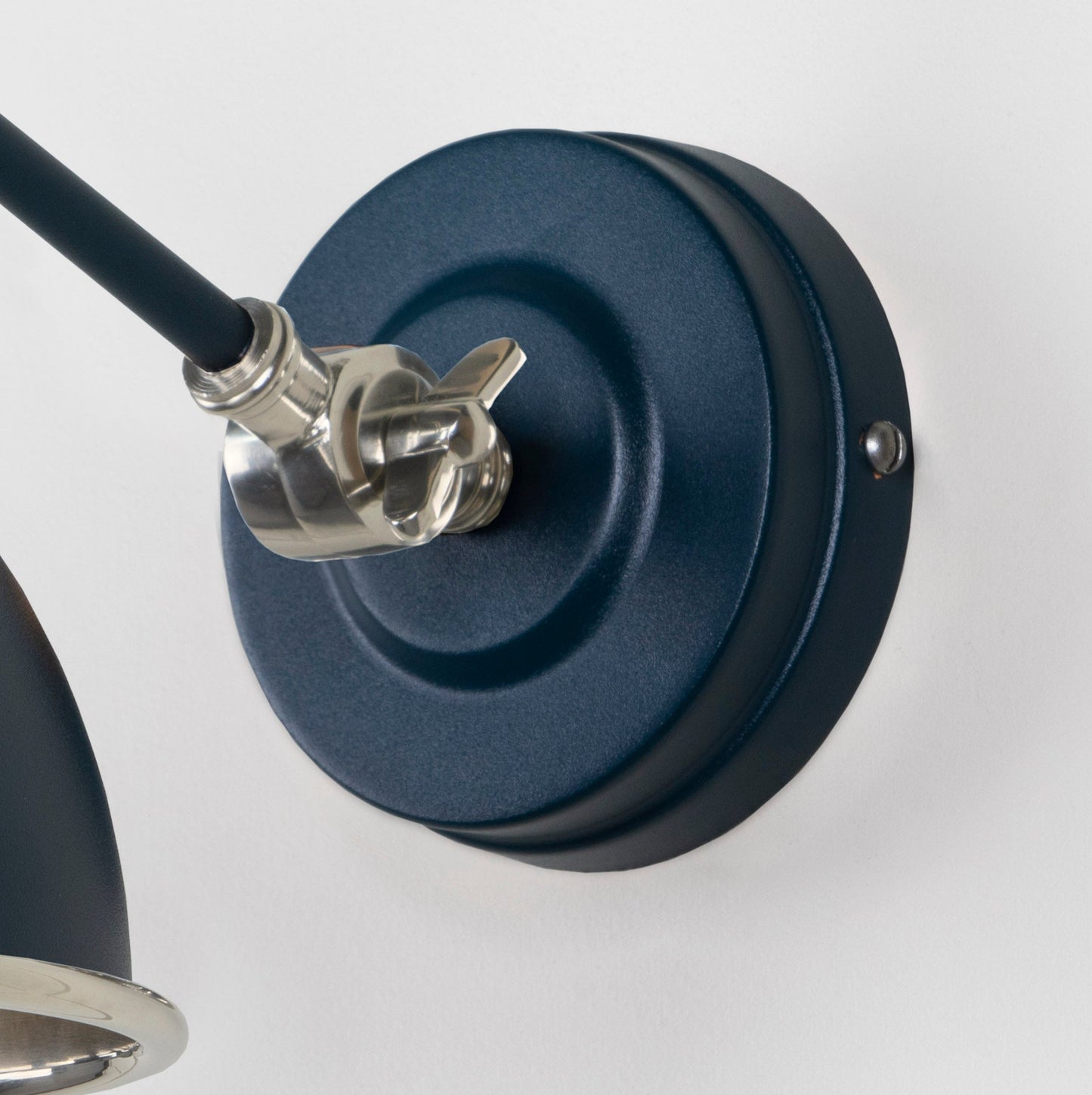 From The Anvil Hammered Nickel Brindley Wall Light