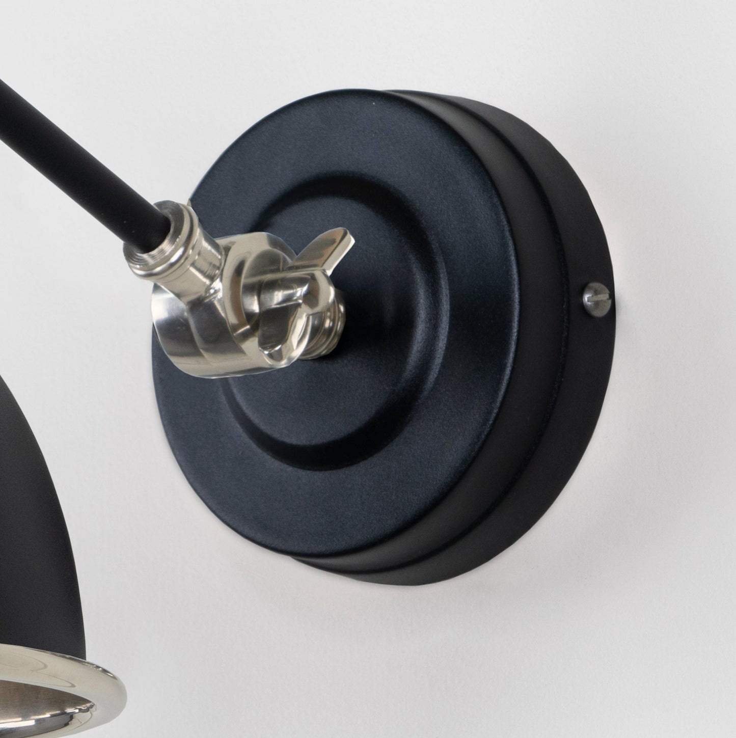 From The Anvil Hammered Nickel Brindley Wall Light