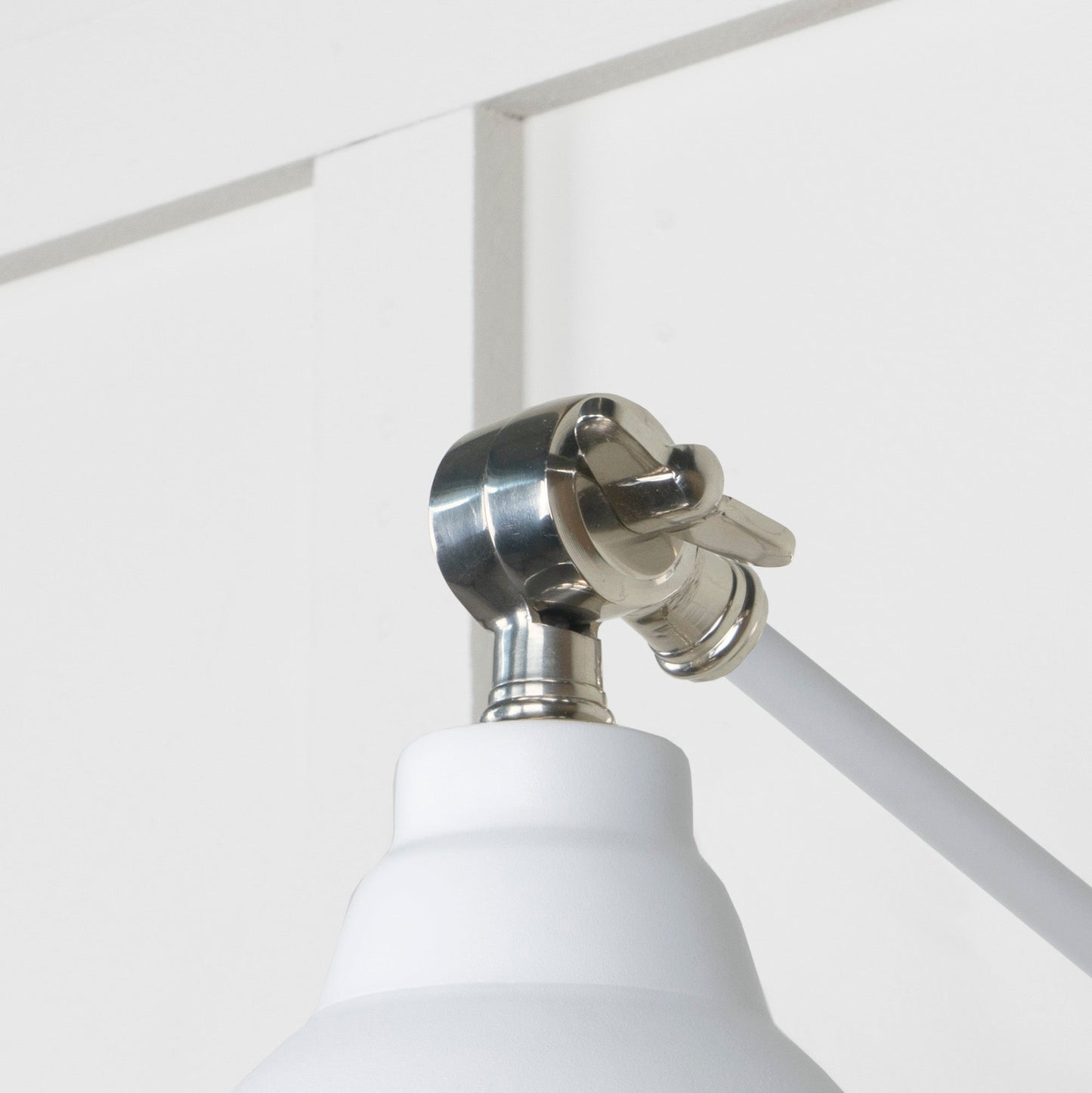 From The Anvil Hammered Nickel Brindley Wall Light