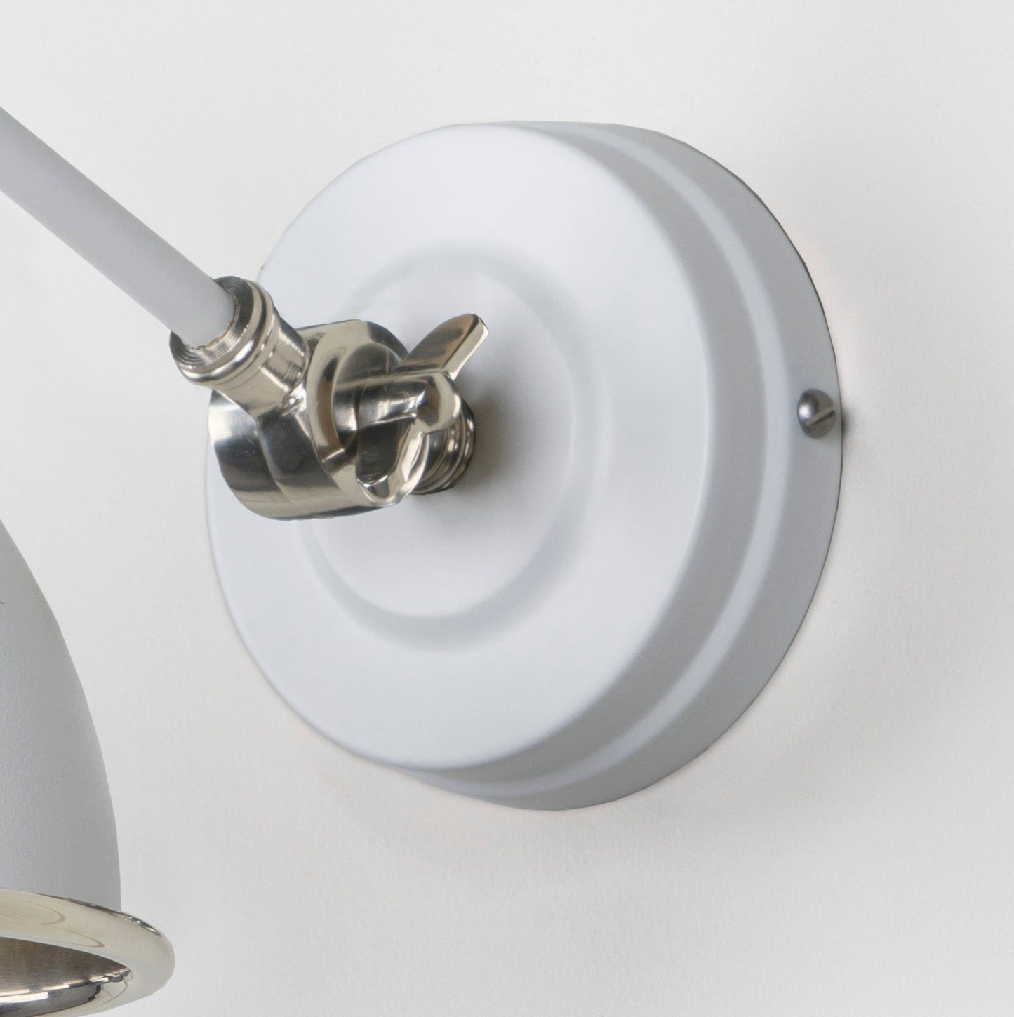From The Anvil Hammered Nickel Brindley Wall Light