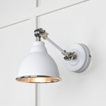 From The Anvil Hammered Nickel Brindley Wall Light
