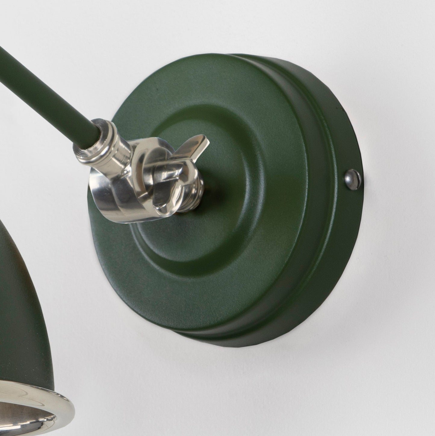 From The Anvil Hammered Nickel Brindley Wall Light