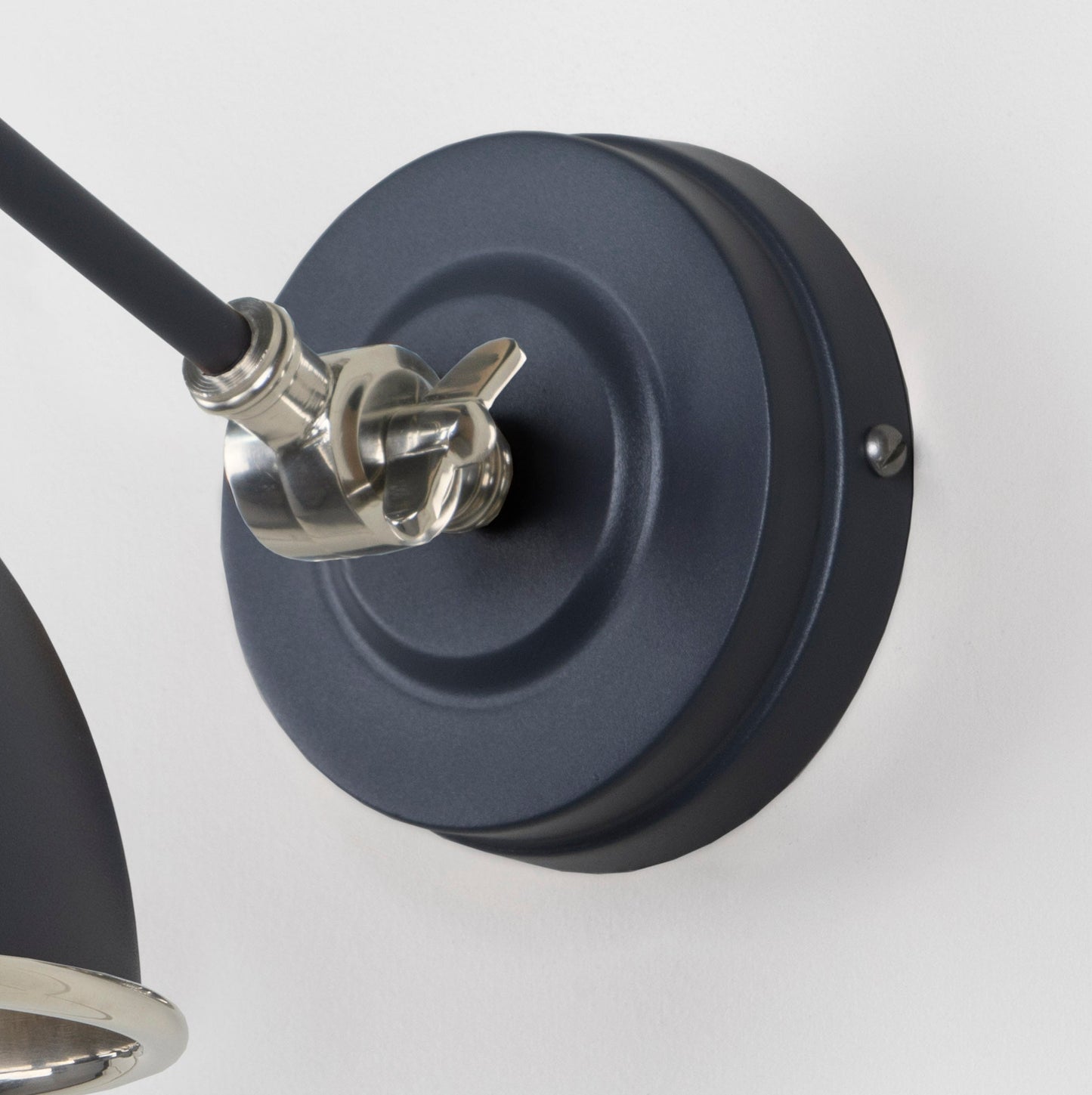 From The Anvil Hammered Nickel Brindley Wall Light