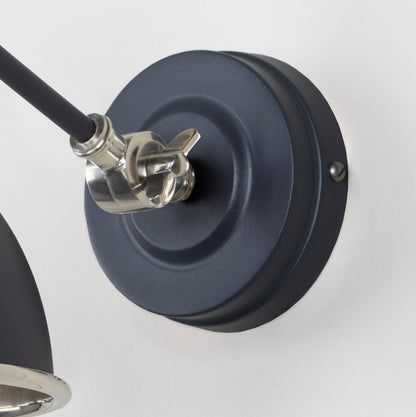 From The Anvil Hammered Nickel Brindley Wall Light