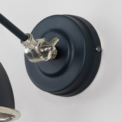 From The Anvil Hammered Nickel Brindley Wall Light
