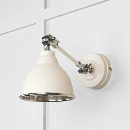 From The Anvil Hammered Nickel Brindley Wall Light