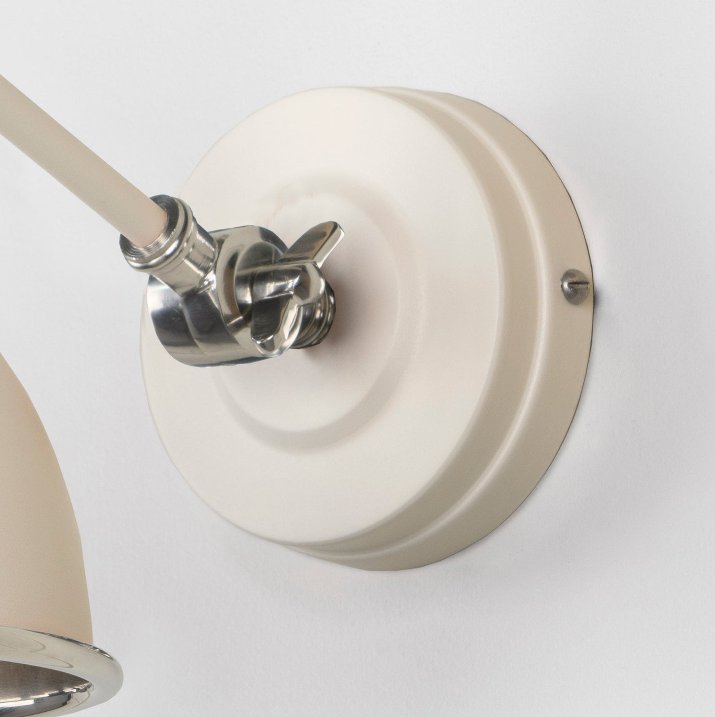 From The Anvil Hammered Nickel Brindley Wall Light