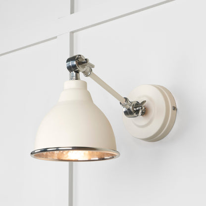 From The Anvil Hammered Nickel Brindley Wall Light