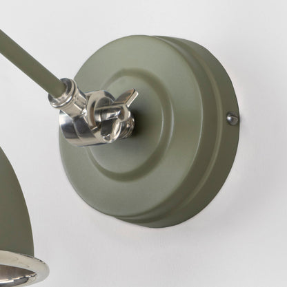 From The Anvil Hammered Nickel Brindley Wall Light