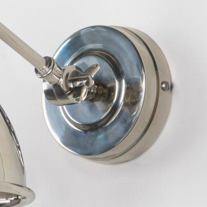 From The Anvil Hammered Nickel Brindley Wall Light