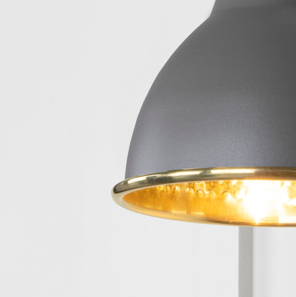 From The Anvil Hammered Brass Brindley Wall Light