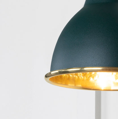 From The Anvil Hammered Brass Brindley Wall Light
