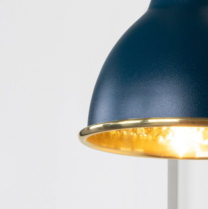 From The Anvil Hammered Brass Brindley Wall Light
