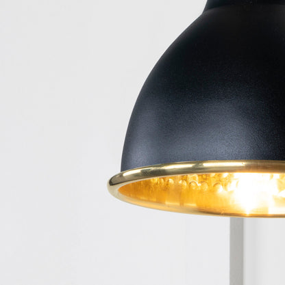 From The Anvil Hammered Brass Brindley Wall Light