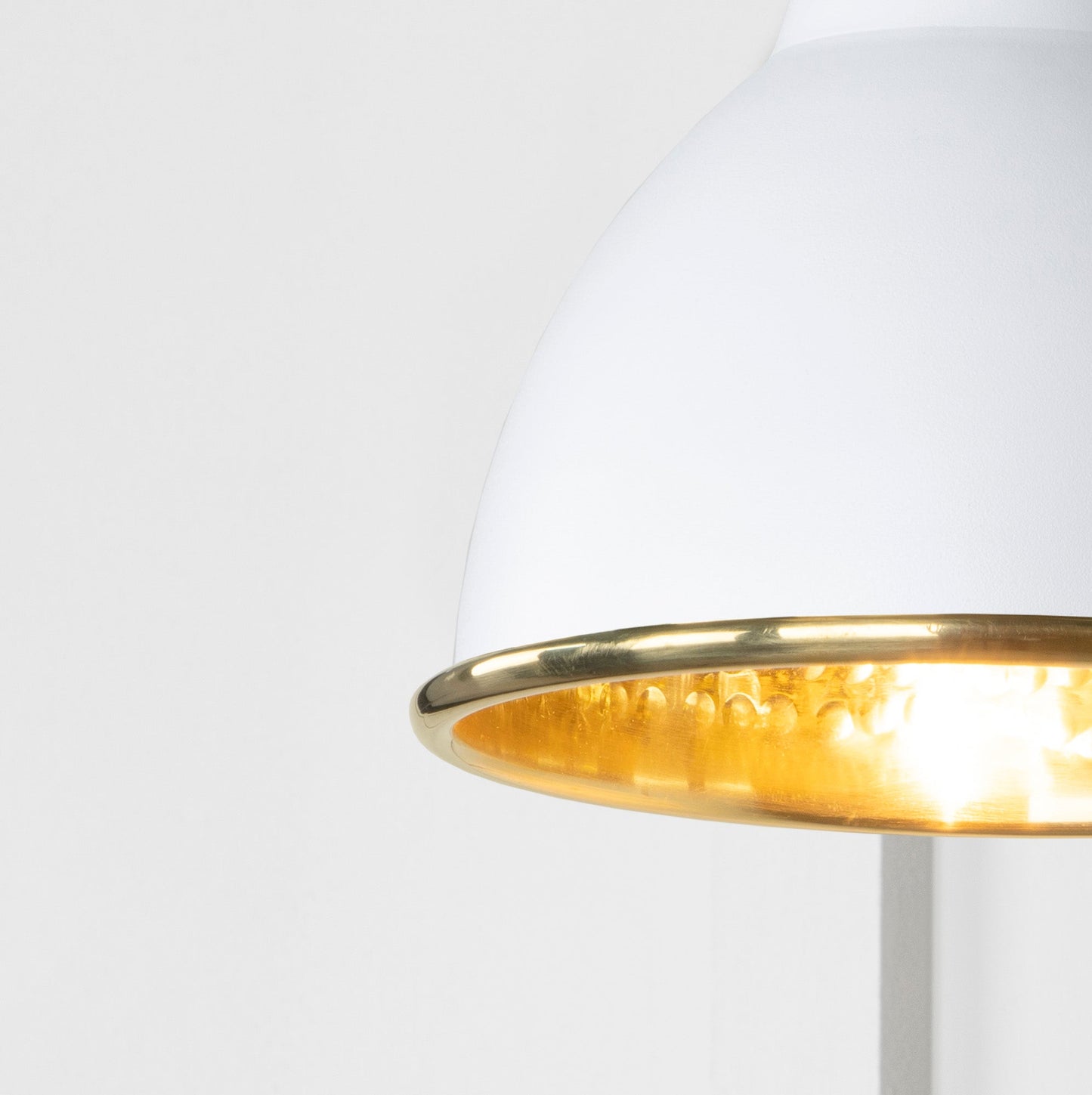 From The Anvil Hammered Brass Brindley Wall Light