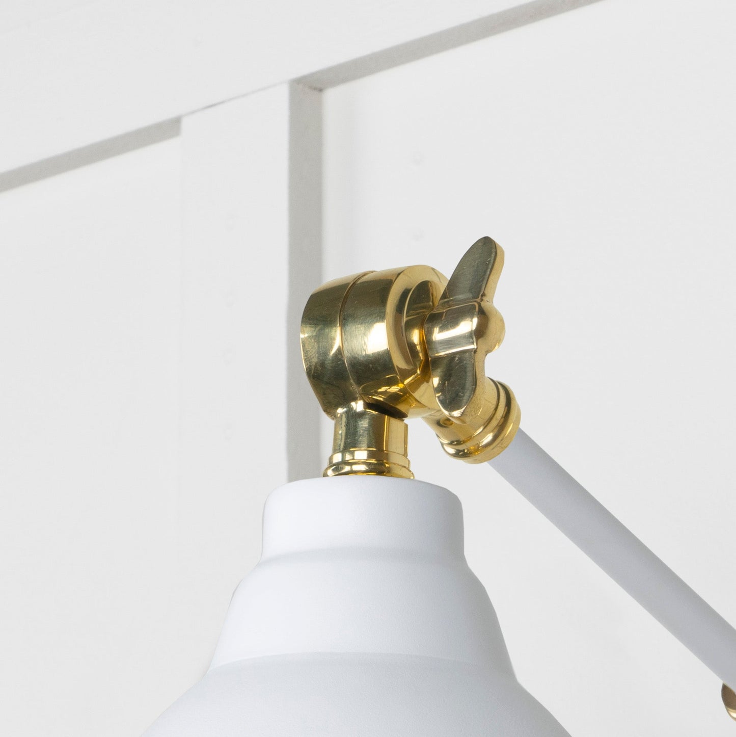 From The Anvil Hammered Brass Brindley Wall Light