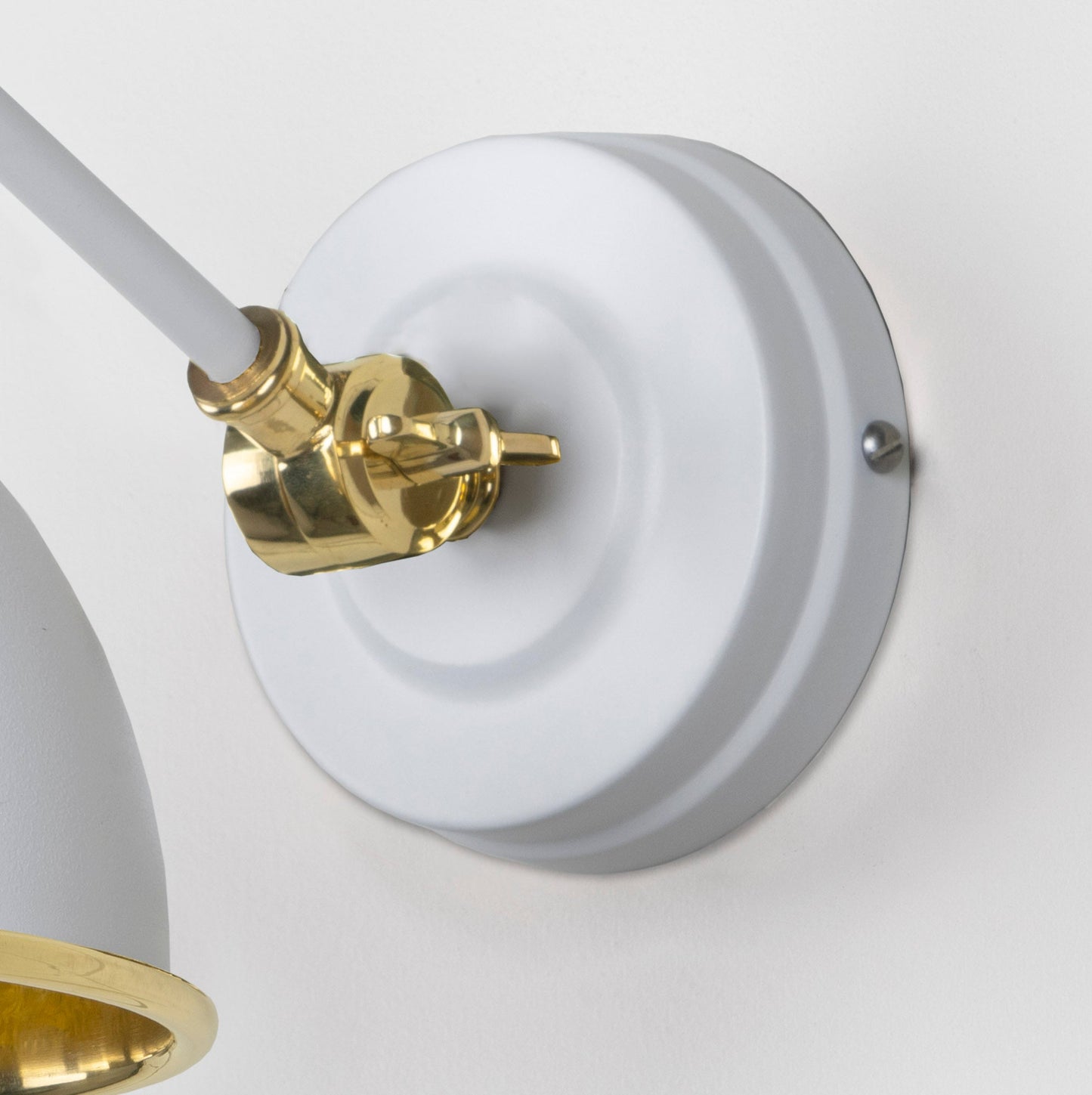 From The Anvil Hammered Brass Brindley Wall Light