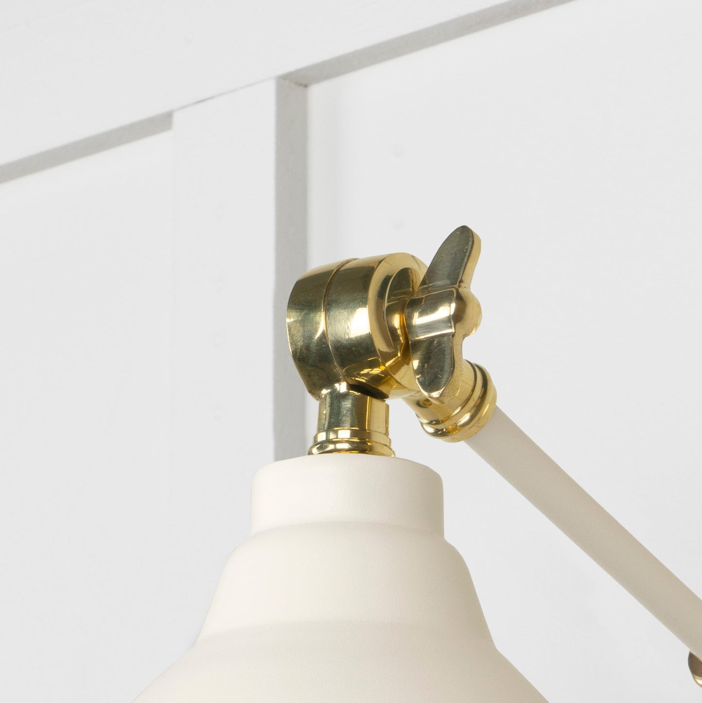 From The Anvil Hammered Brass Brindley Wall Light
