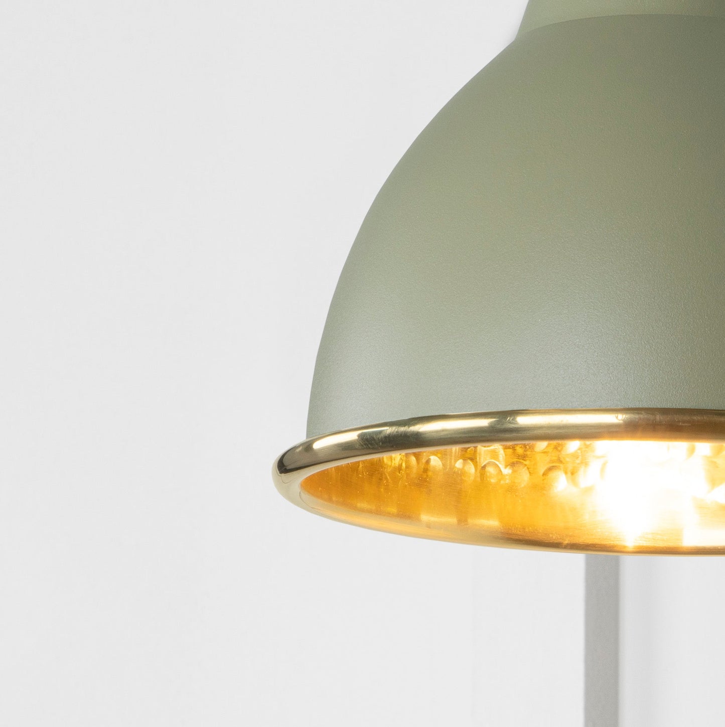 From The Anvil Hammered Brass Brindley Wall Light