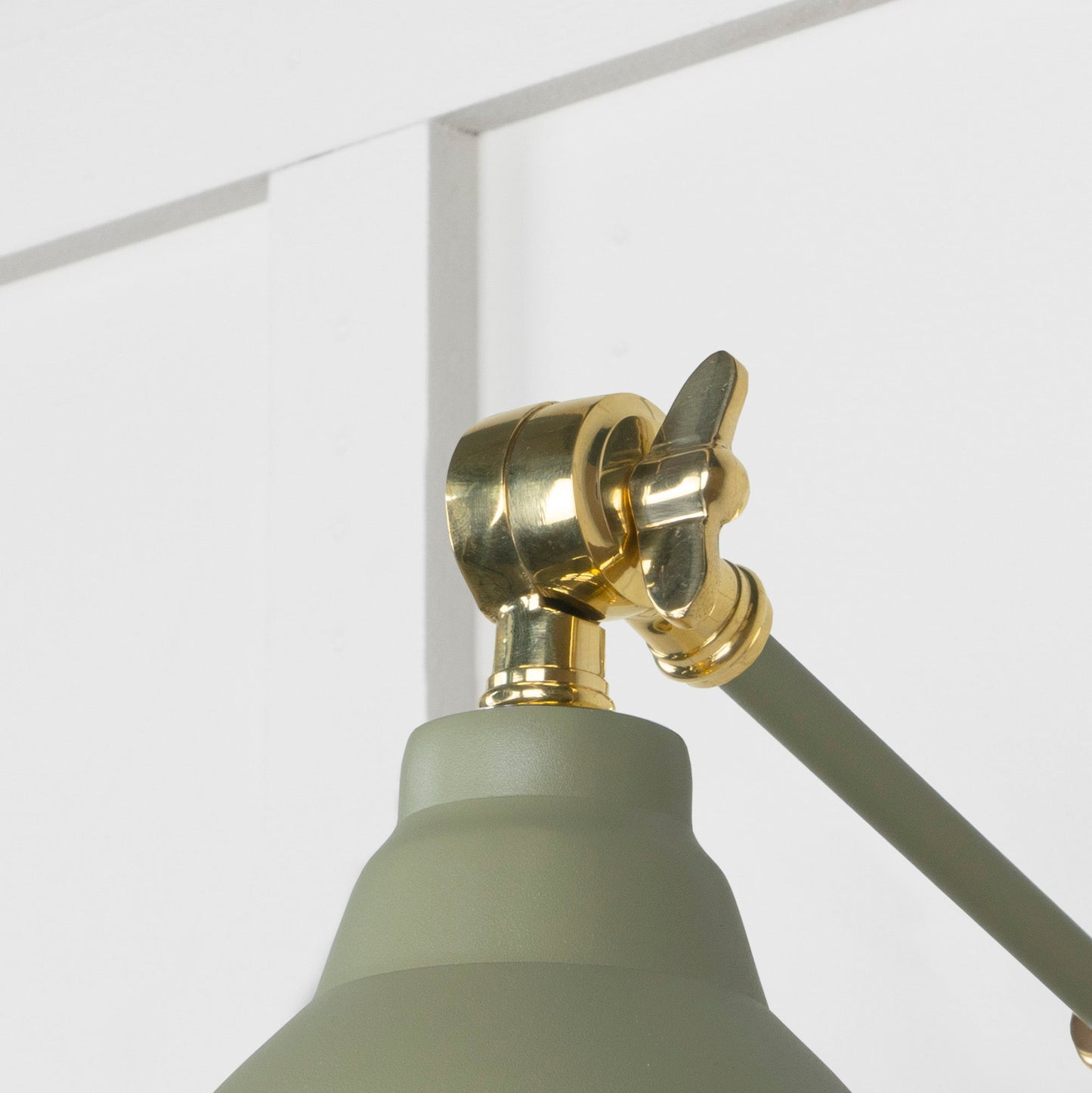 From The Anvil Hammered Brass Brindley Wall Light