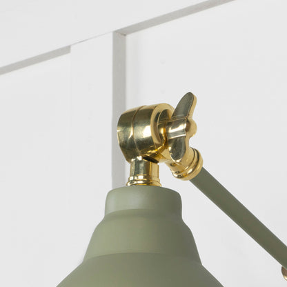 From The Anvil Hammered Brass Brindley Wall Light
