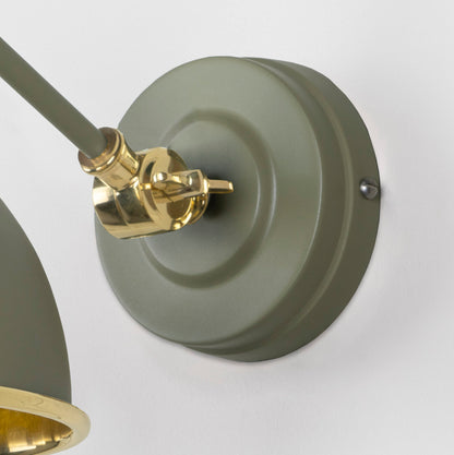From The Anvil Hammered Brass Brindley Wall Light