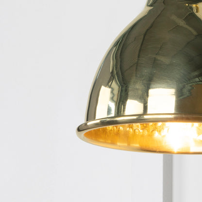 From The Anvil Hammered Brass Brindley Wall Light