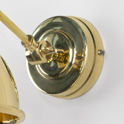 From The Anvil Hammered Brass Brindley Wall Light