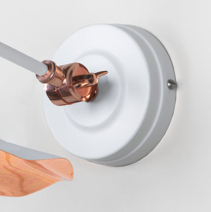 From The Anvil Smooth Copper Flora Wall Light