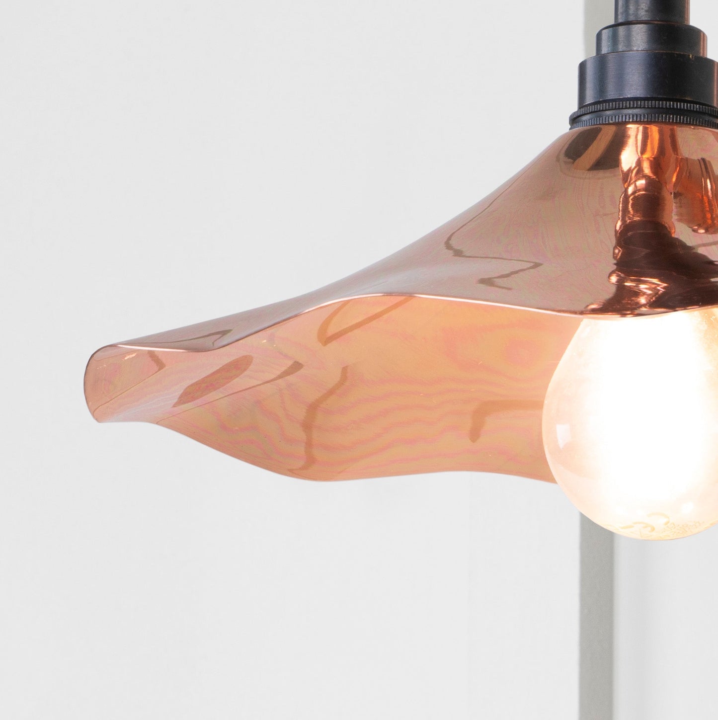 From The Anvil Smooth Copper Flora Wall Light