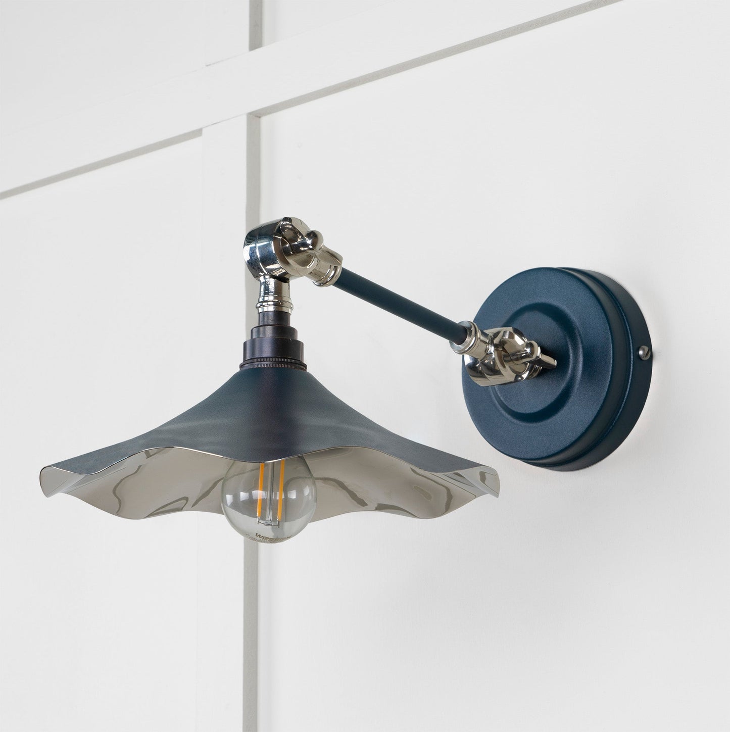 From The Anvil Smooth Nickel Flora Wall Light