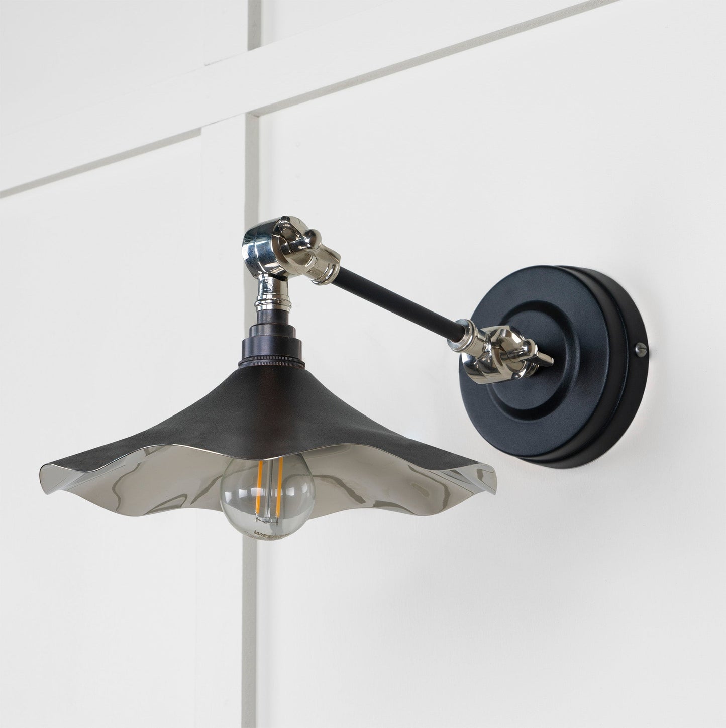 From The Anvil Smooth Nickel Flora Wall Light