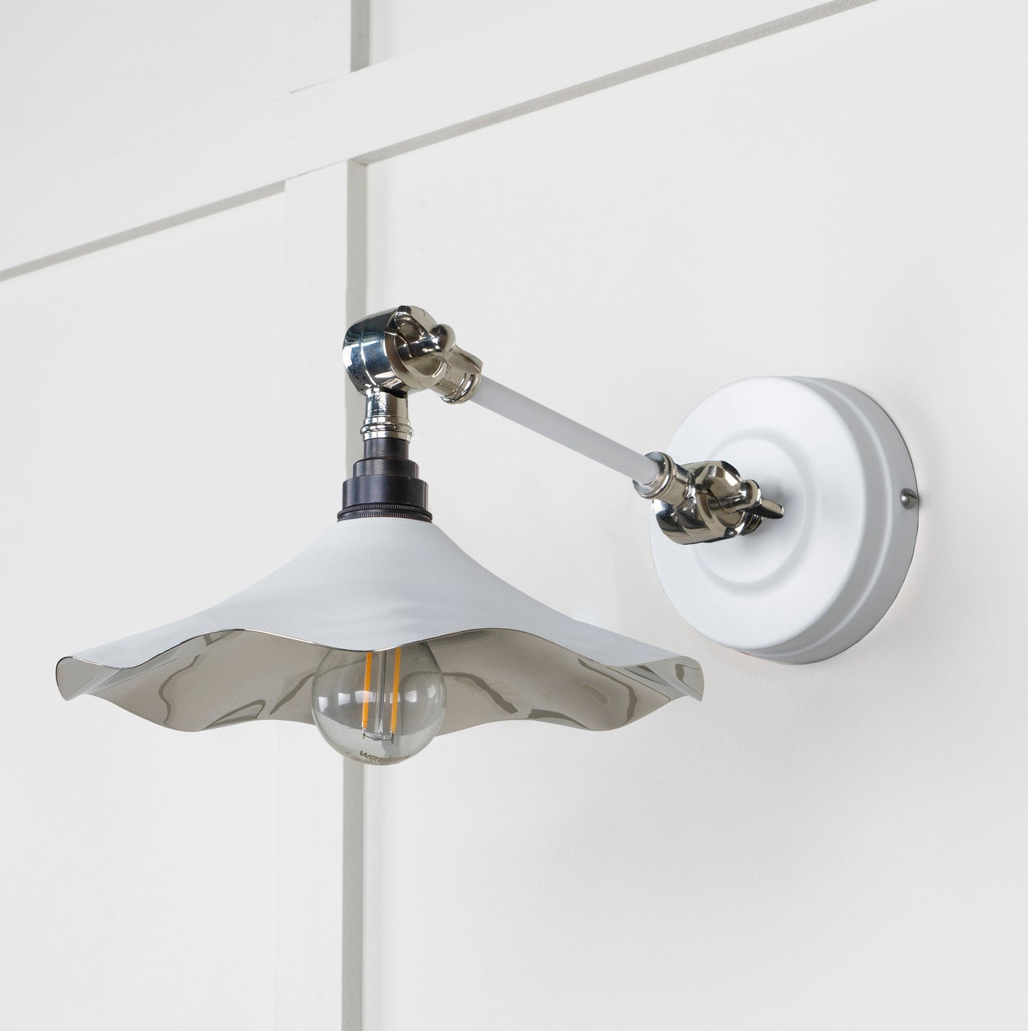 From The Anvil Smooth Nickel Flora Wall Light