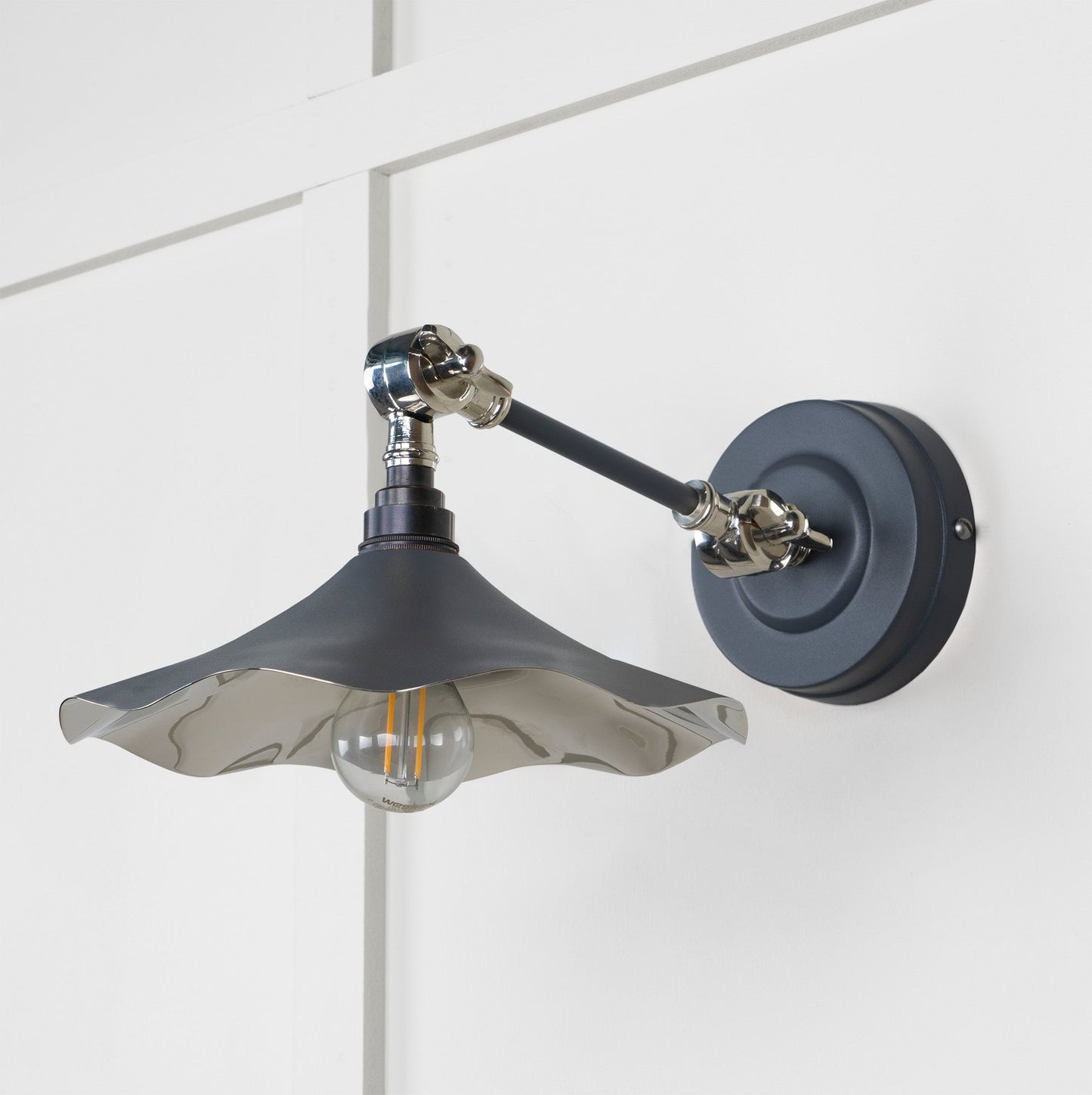 From The Anvil Smooth Nickel Flora Wall Light