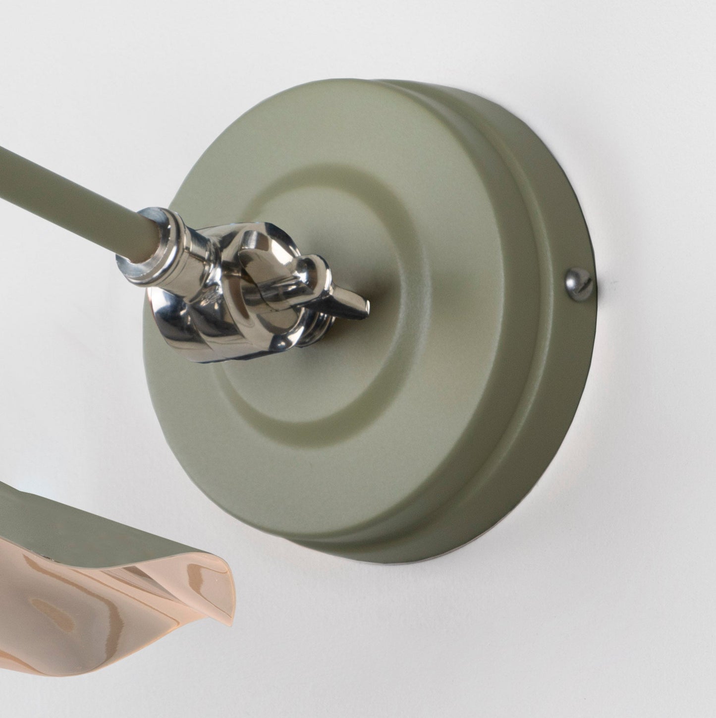 From The Anvil Smooth Nickel Flora Wall Light