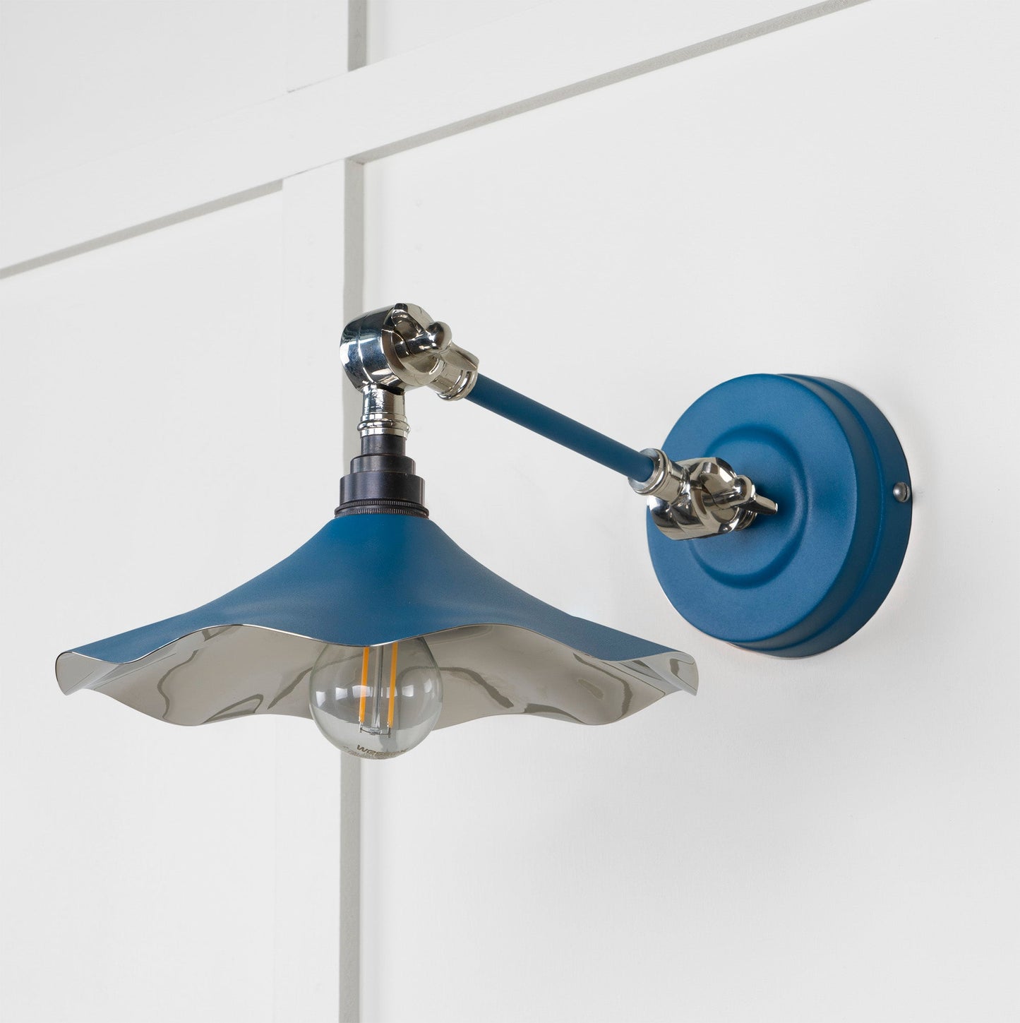 From The Anvil Smooth Nickel Flora Wall Light