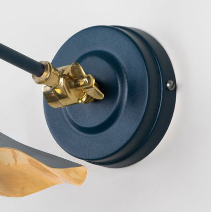 From The Anvil Smooth Brass Flora Wall Light