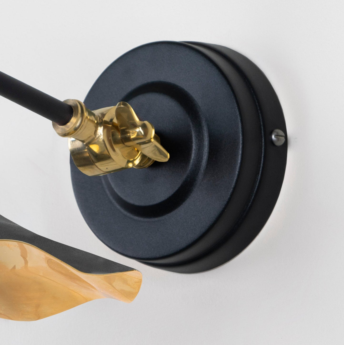 From The Anvil Smooth Brass Flora Wall Light