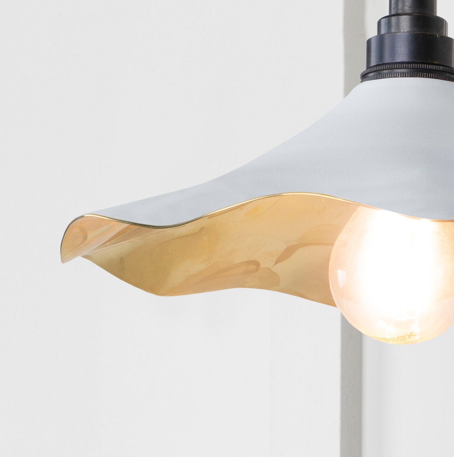 From The Anvil Smooth Brass Flora Wall Light