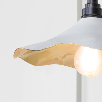 From The Anvil Smooth Brass Flora Wall Light
