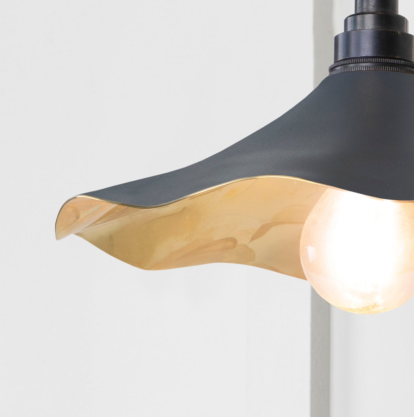 From The Anvil Smooth Brass Flora Wall Light